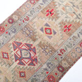 3x10 Turkish vintage runner rug, 80x292cm