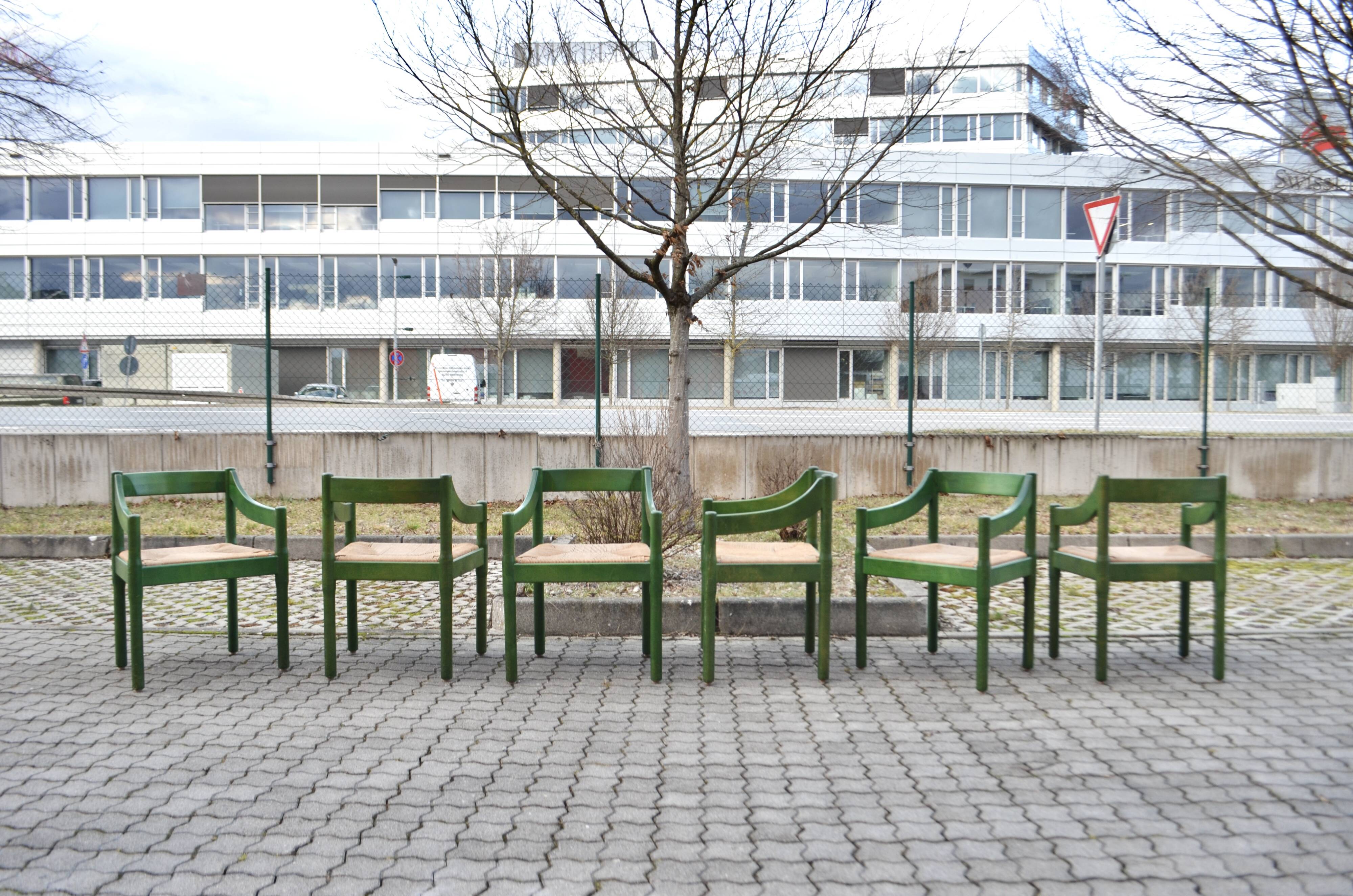 Cassina Model Carimate chair by Vico Magistretti, Set of 6