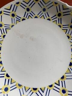 Set of two iron earthenware dishes from the 1930s