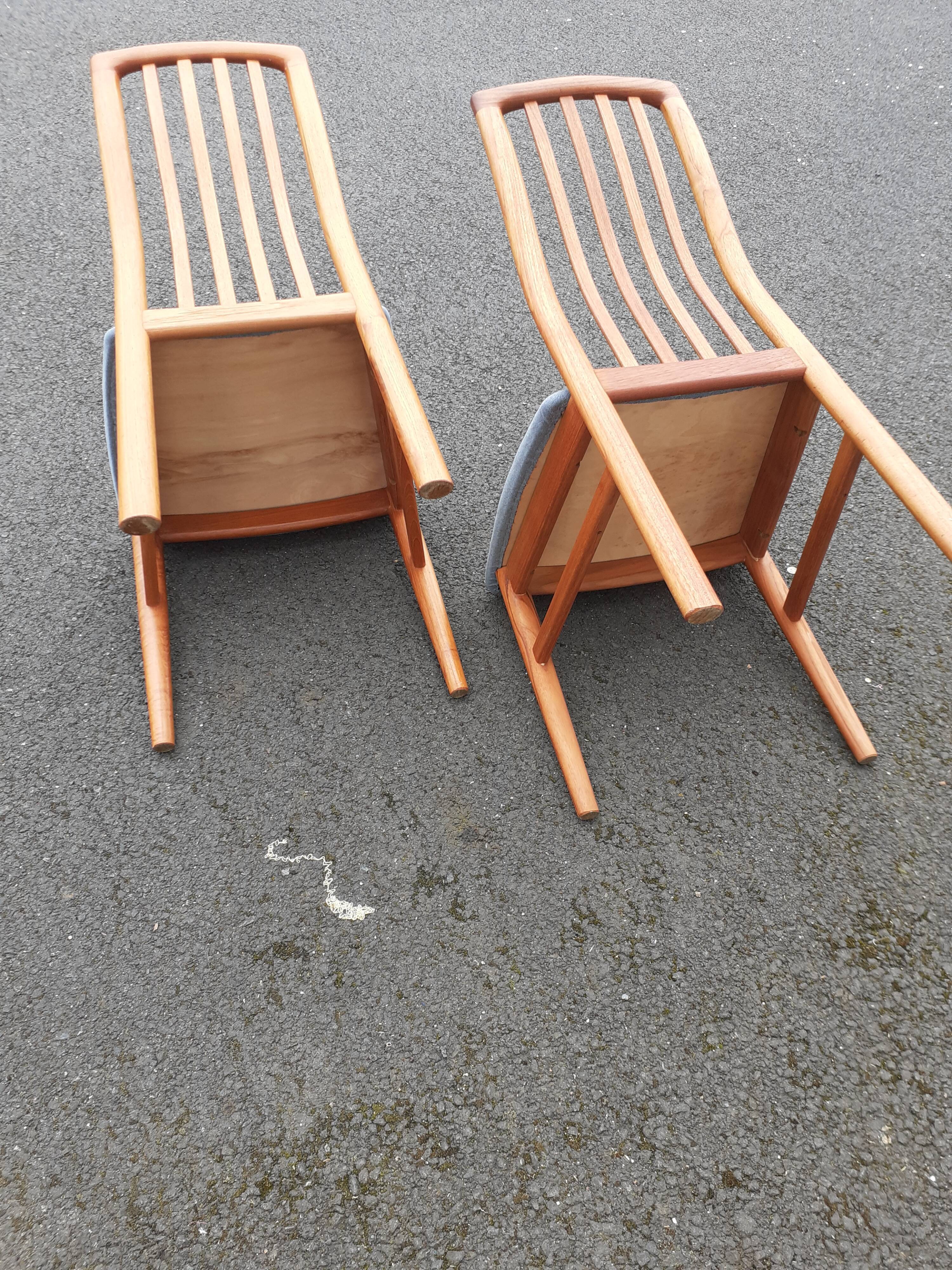 Pair of scandinavian chairs teak