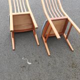 Pair of scandinavian chairs teak