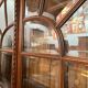 Louis XVI style beveled glass bookcase