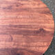 Antique cherry wood farmhouse table with rounded ends