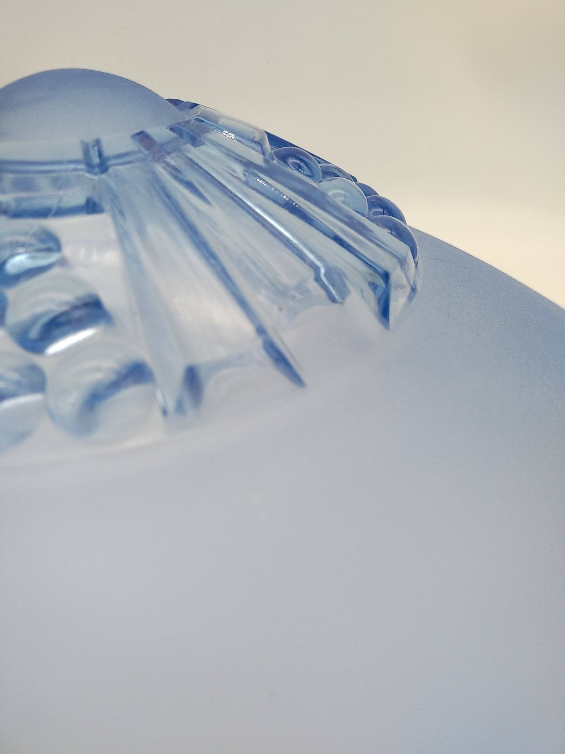 Blue art deco washbasin pendant light. sevb 284.