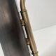 Old brass and prismatic glass xxl stem lamp