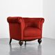 Paire de fauteuils en velours rouge, travail Art Déco, France, années 1920