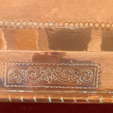 Coffee table wrought iron and copper