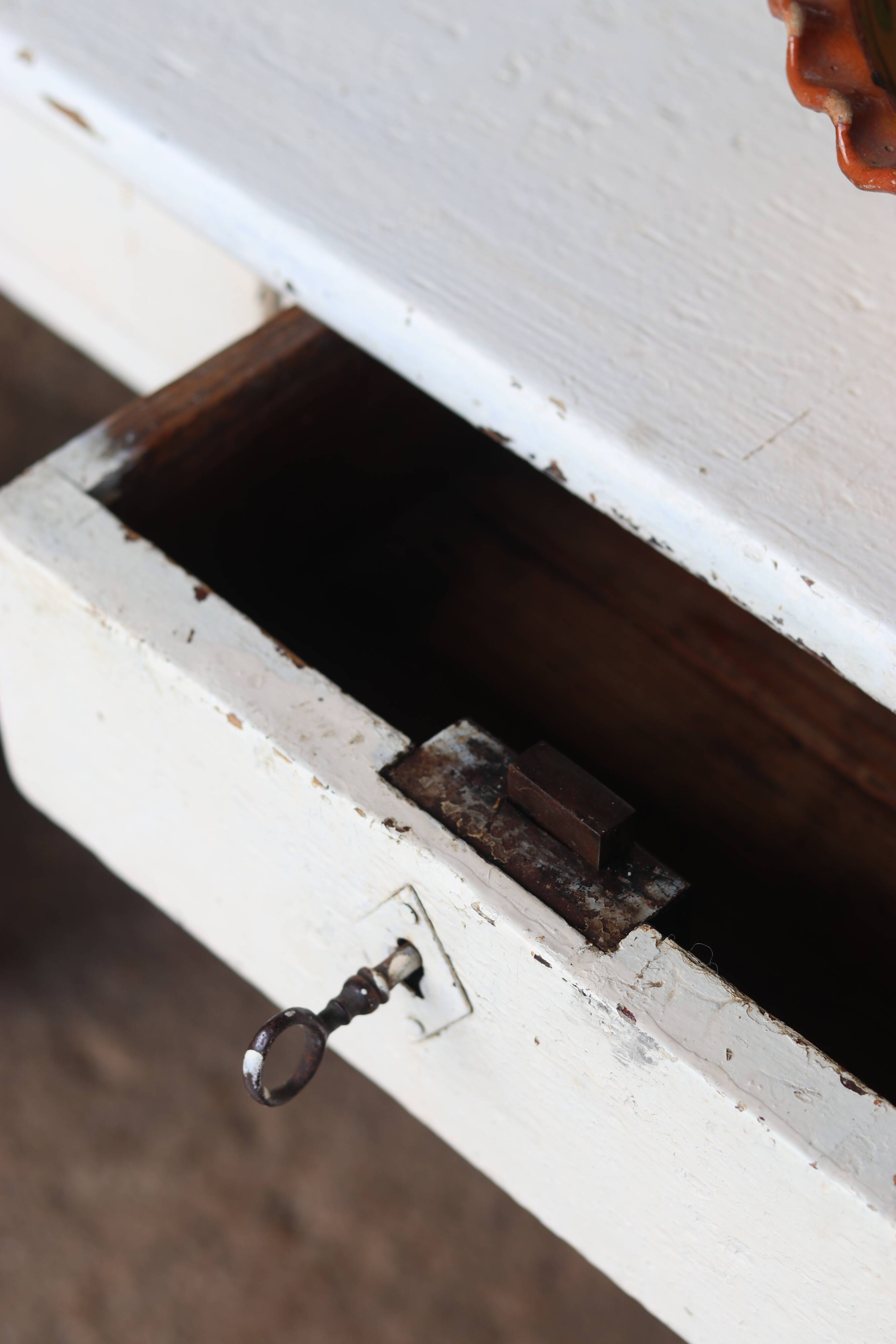 Antique wooden work table