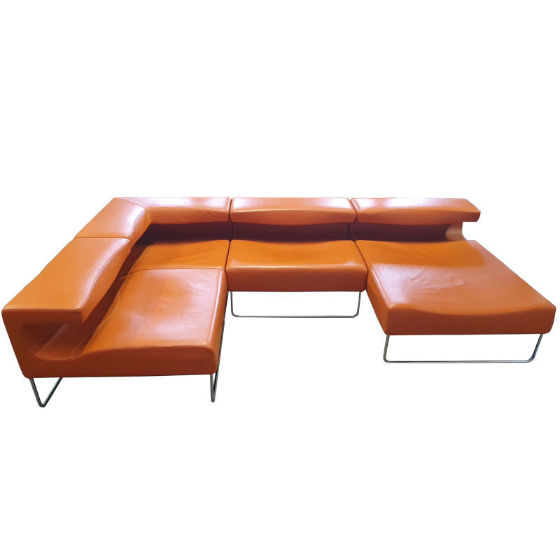 MOROSO sofa - Lowseat, orange leather