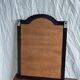 Dark brown wooden mirror with two baguettes H55 L40