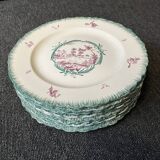 SET OF 12 PLATES - PENTHIÈVRE MODEL - WEDGWOOD MANUFACTURER