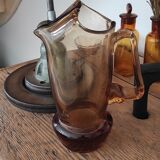 Amber glass carafe
