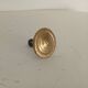 Empire furniture knob in gilded brass, 19th century.