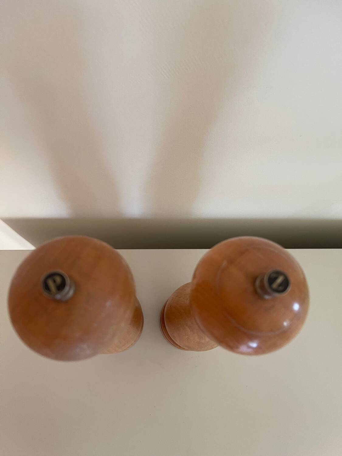 Vintage salt and pepper mills
