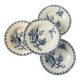 4 assiettes creuses Gien Chardons 260323