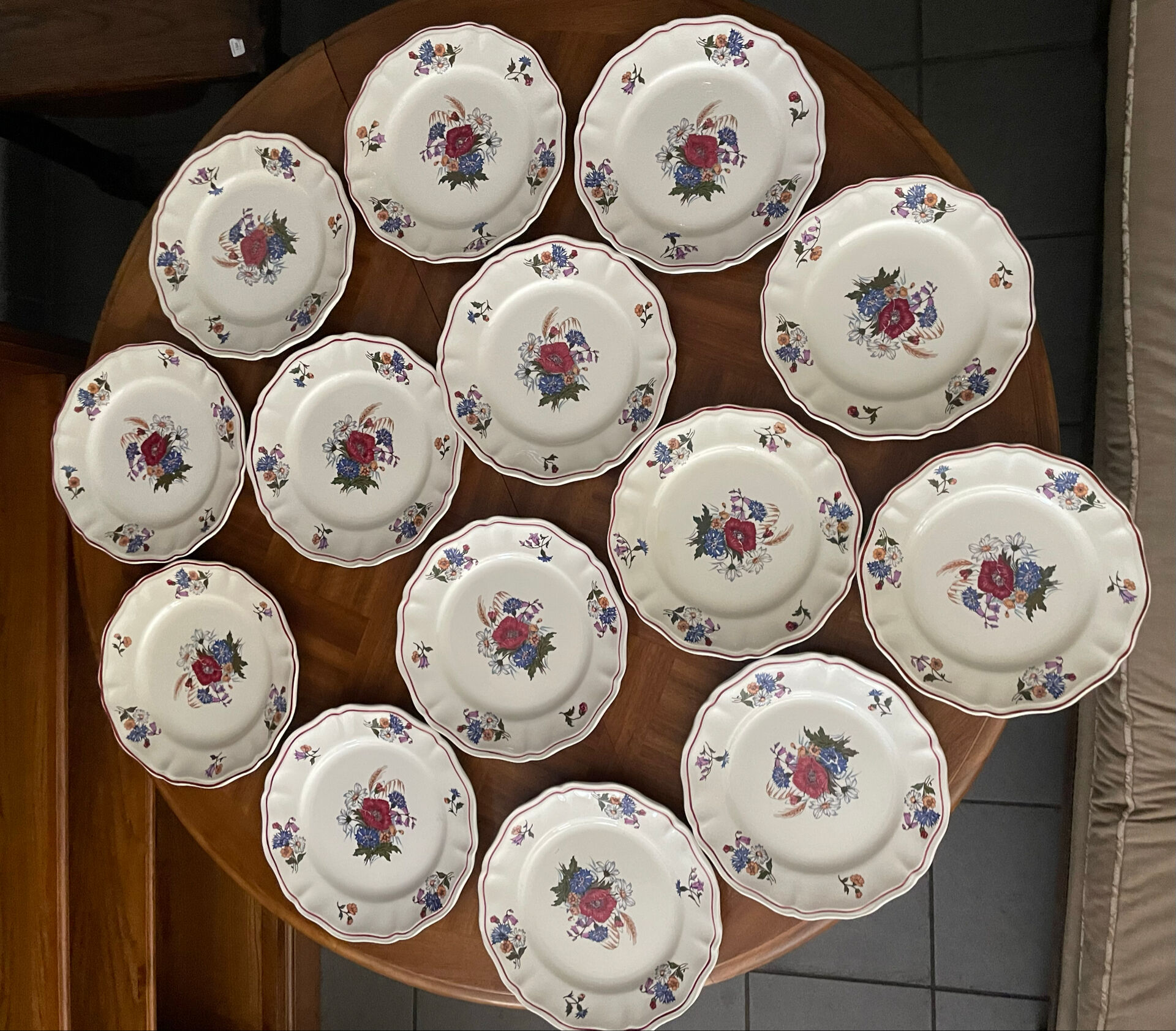 Service de table, Sarreguemines Agreste.39pcs