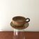Lunch cup and under cup in stoneware - vintage