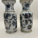 Pair of Bayeux porcelain baluster vases, 19th century