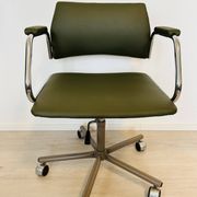 Vintage Fern Grey Office Arm Chair from Kovona Model K-380 from Czech 1970’s