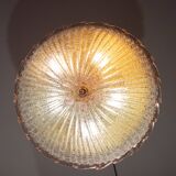 Paire de plafonniers en verre de Murano, Italie