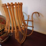 Applique murale vintage rotin style sognot 1960 1970