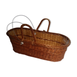 Old moses basket in wicker