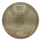 Globe luminaire verre craquelé