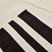 Black Beige Modernist Vintage Kilim Rug, 240x392Cm
