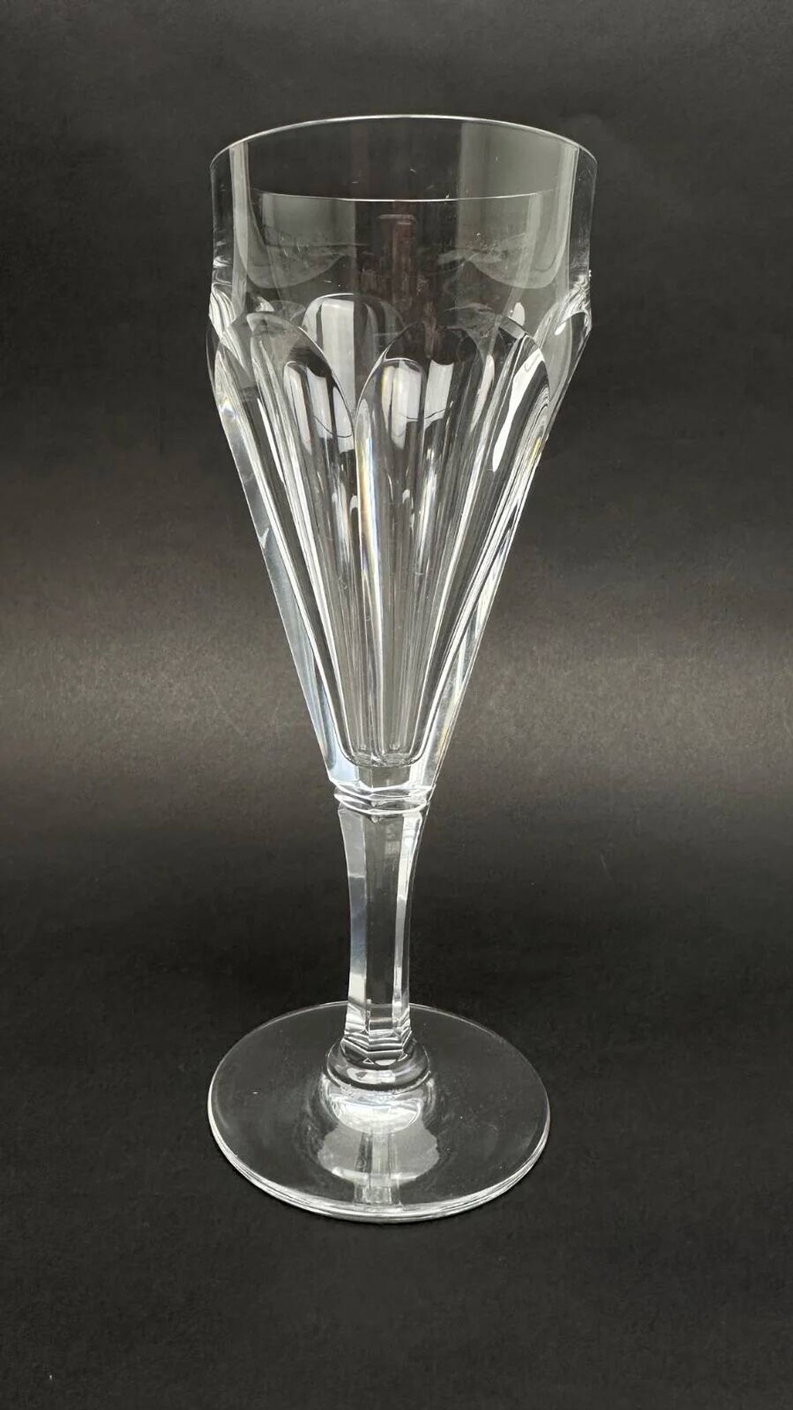 Baccarat, set of 9 champagne flutes model Duchesse de Dino