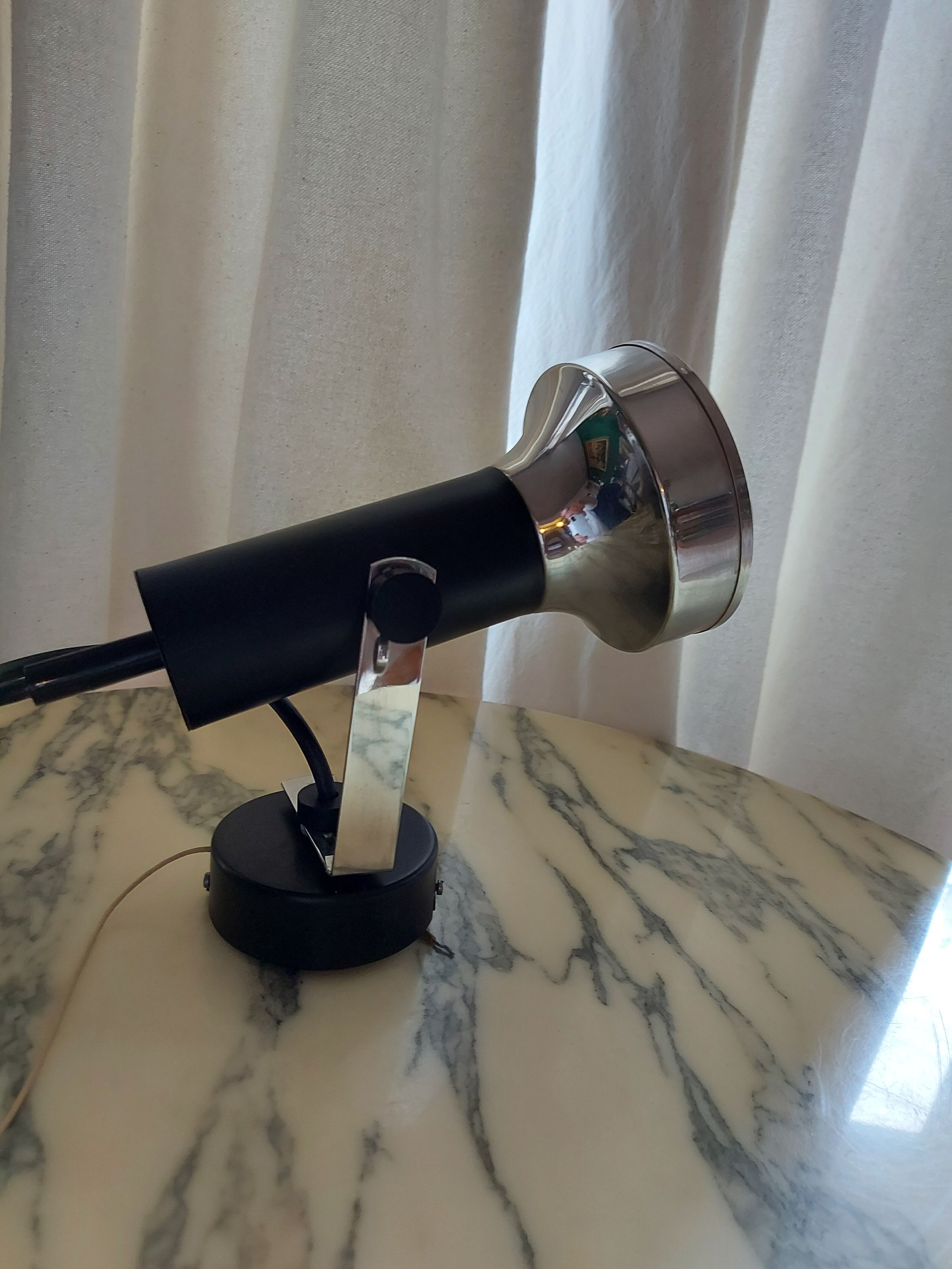 Apllique mural, vintage spot in metal 70'S