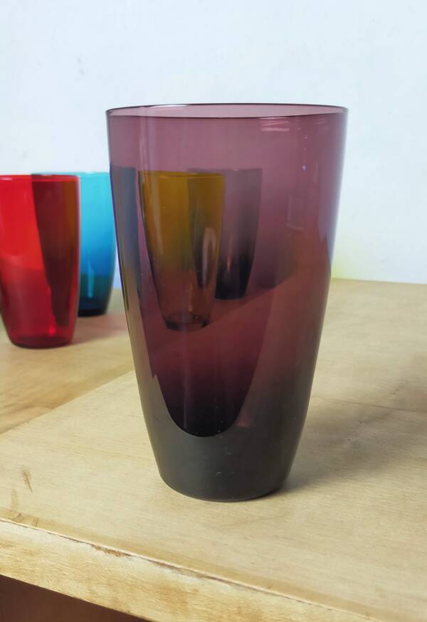 7 verres Arlequin pour orangeade