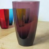 Seven glasses Harlequin for orangeade.