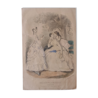 Gravure, magasin des demoiselles, 1868