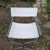 Pair of chrome armchairs, 1970