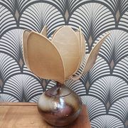 Lampe en céramique, fleur