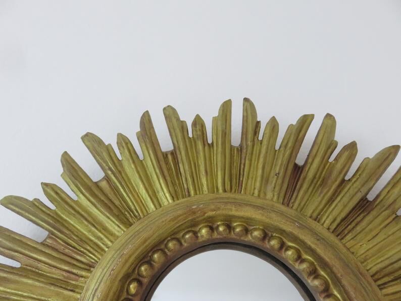 Golden Sun Mirror 70s 30cm