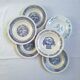Vintage blue deep plates