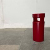 Red German umbrella stand in mid-century modern space style, 1960s.
