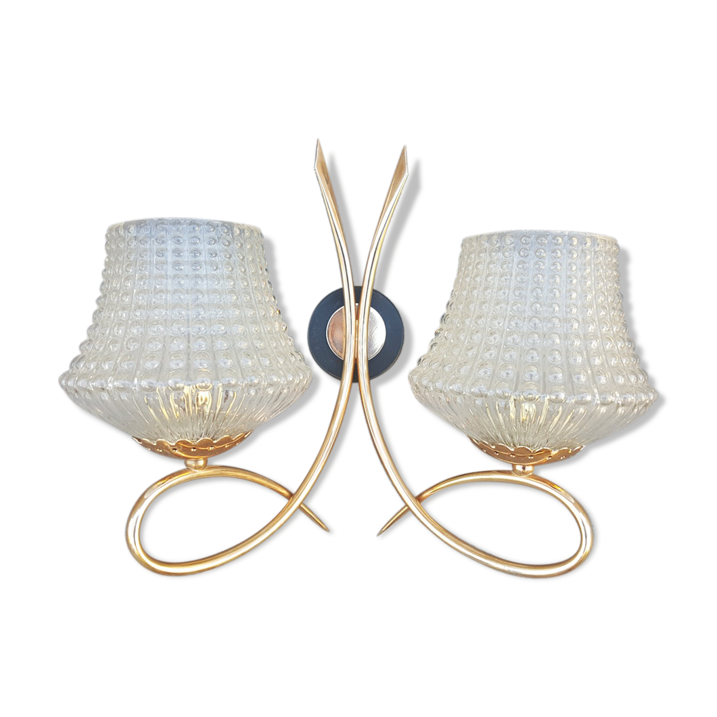 Double wall lamp from Maison Arlus from the 50s