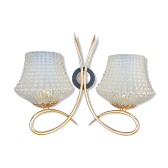 Double wall lamp from Maison Arlus from the 50s