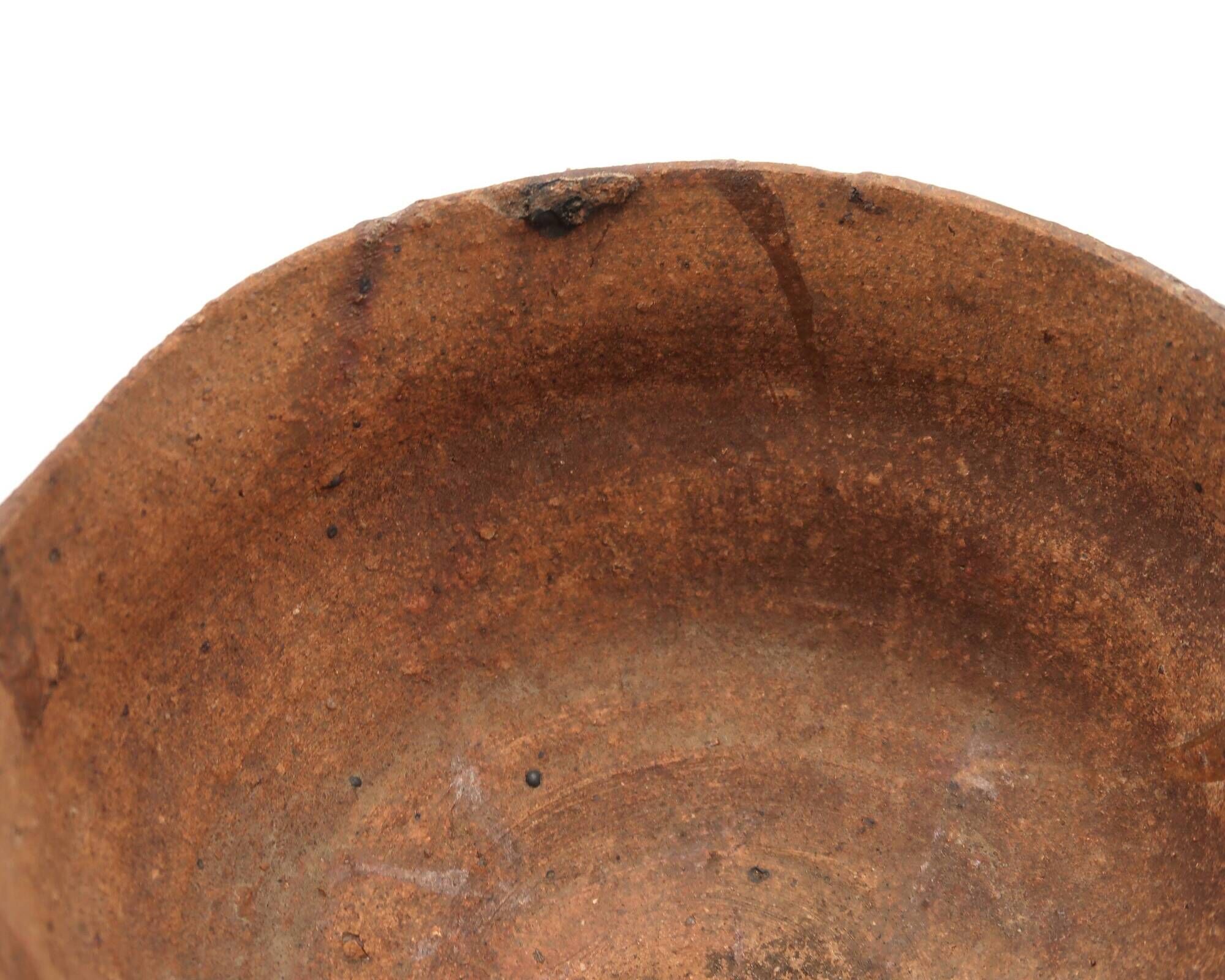 Stoneware bowl wood-fired by Jean Marie Foubert, vintage ceramics.