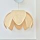 Suspension fleur double corolle vintage