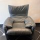 Vico magistretti, Maralunga for Cassina, in Leather with Footrest
