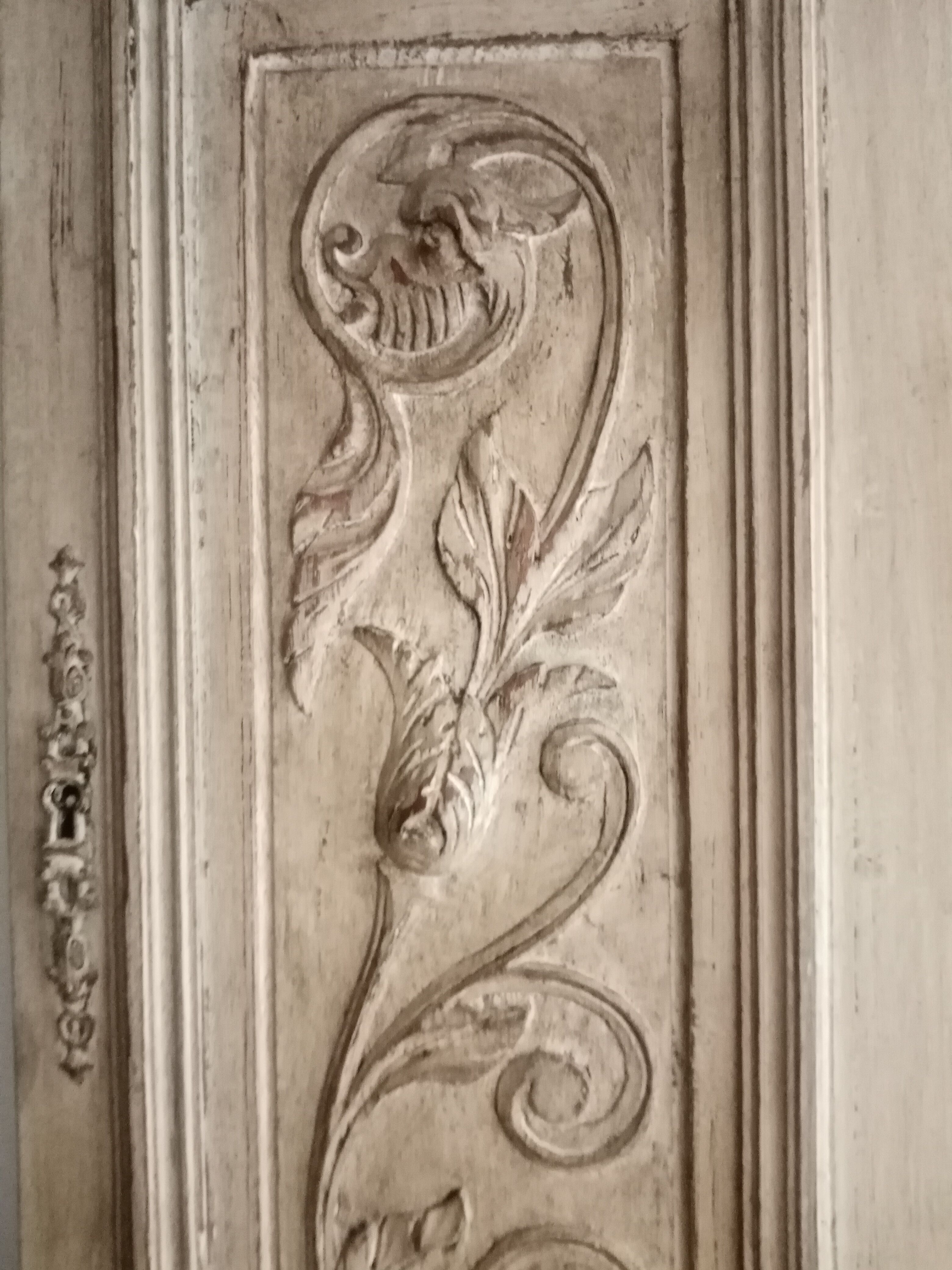 Old door patinated shabby chic