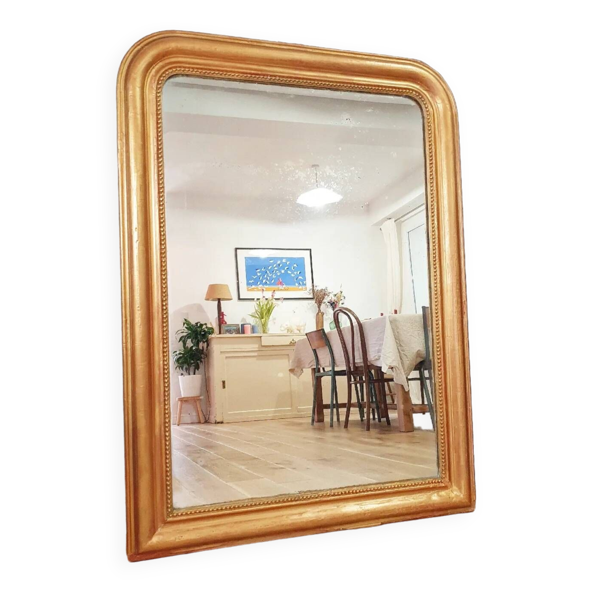 Antique gilded mirror Louis Philippe