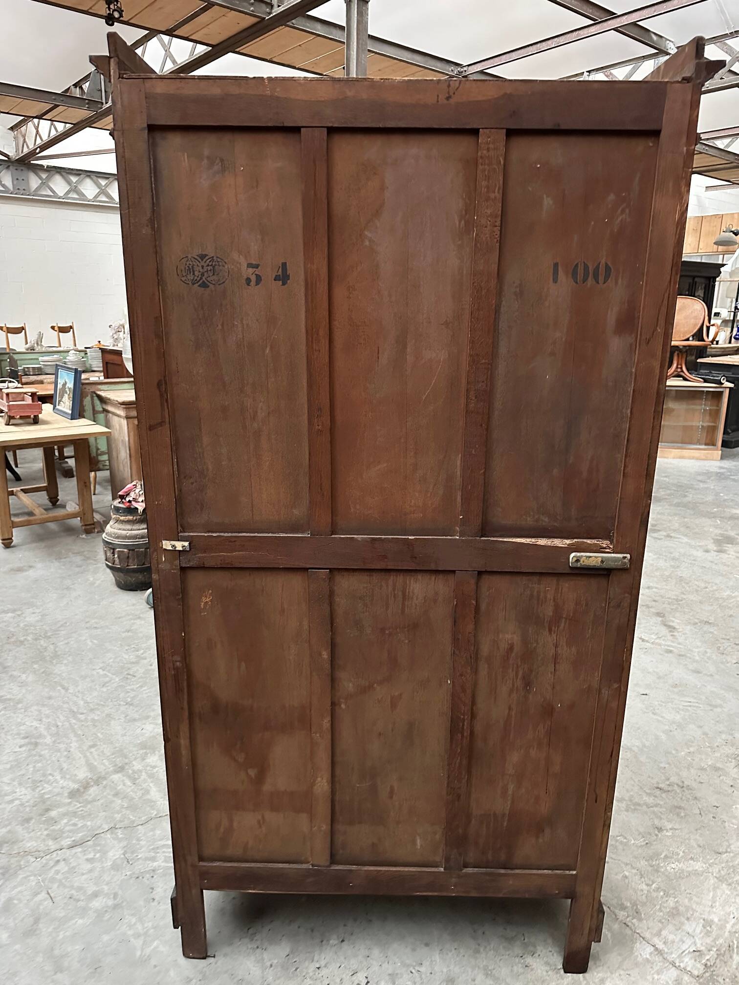 Napoleon III patinated display cabinet