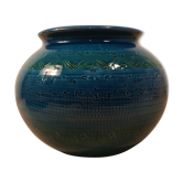Vase boule Bitossi Aldo Londi Rimini Blue