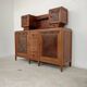 High buffet, art and craft, French Art Deco in blonde wood from the 1950s to 1960s.