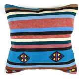 Vintage Turkish kilim cushion cover 55x55 cm