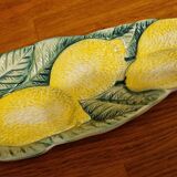 Ravier cup in italian slip pattern lemons